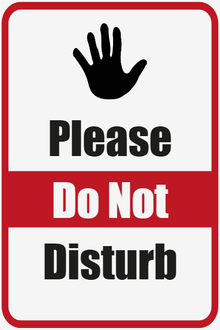 Custom Outdoor Yard Signs Multiple Sizes Do Not Disturb