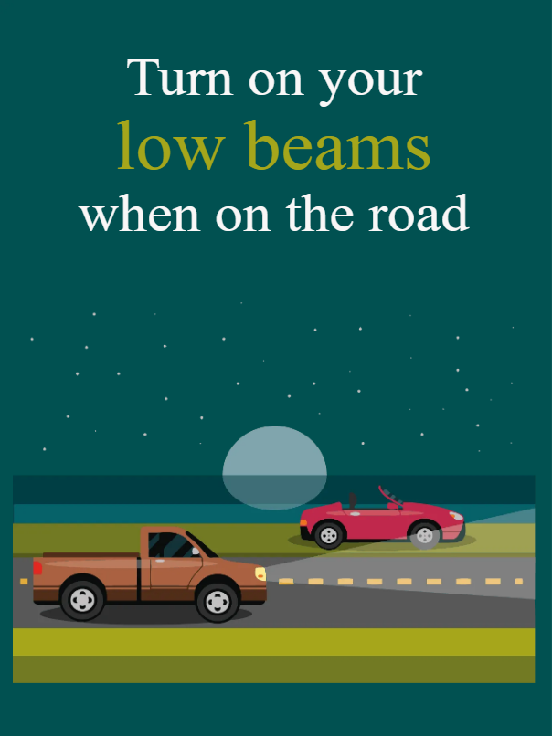 Custom Outdoor Yard Signs Multiple Sizes Low Beams