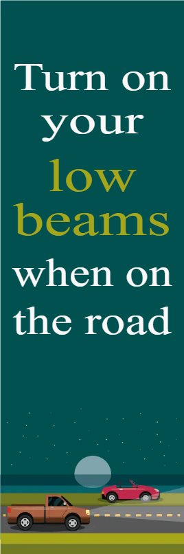 Custom Outdoor Yard Signs Multiple Sizes Low Beams