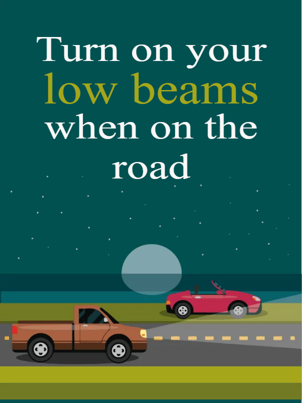 Custom Outdoor Yard Signs Multiple Sizes Low Beams