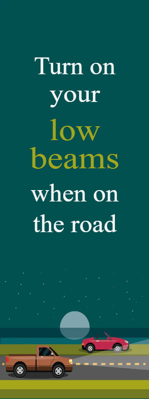 Custom Outdoor Yard Signs Multiple Sizes Low Beams