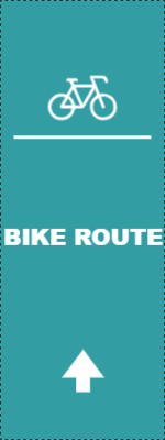 Custom Outdoor Yard Signs Multiple Sizes Bike Route