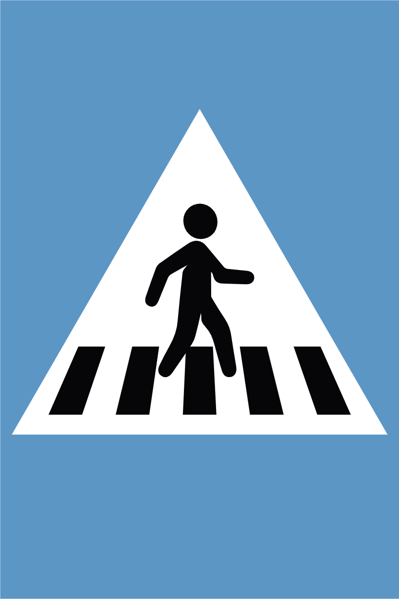 Custom Outdoor Yard Signs Multiple Sizes Crossing Sign