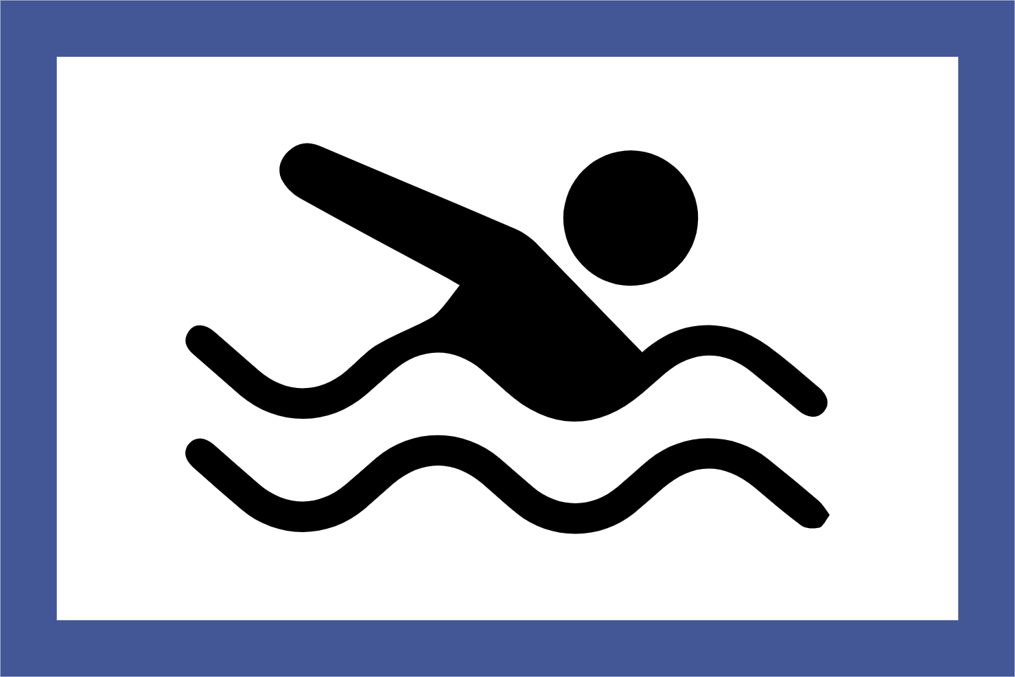 Custom Outdoor Yard Signs Multiple Sizes Swimming Pool