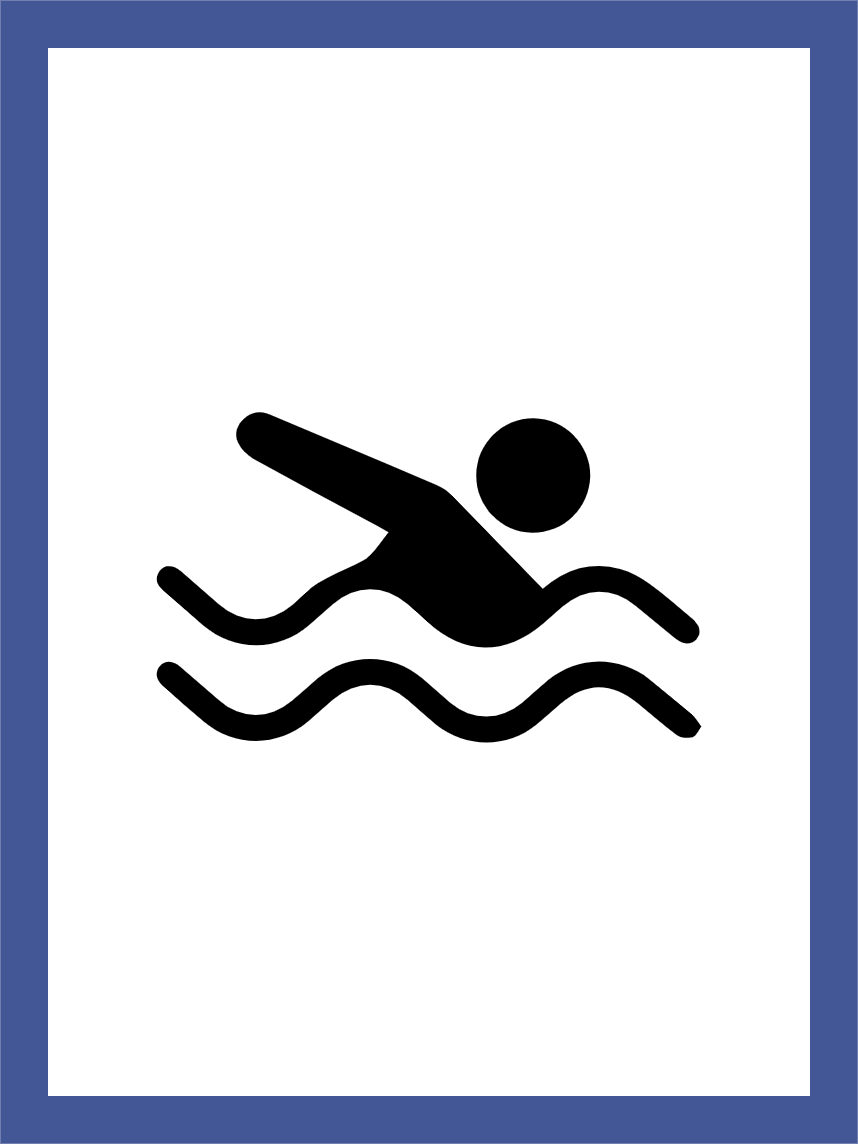 Custom Outdoor Yard Signs Multiple Sizes Swimming Pool