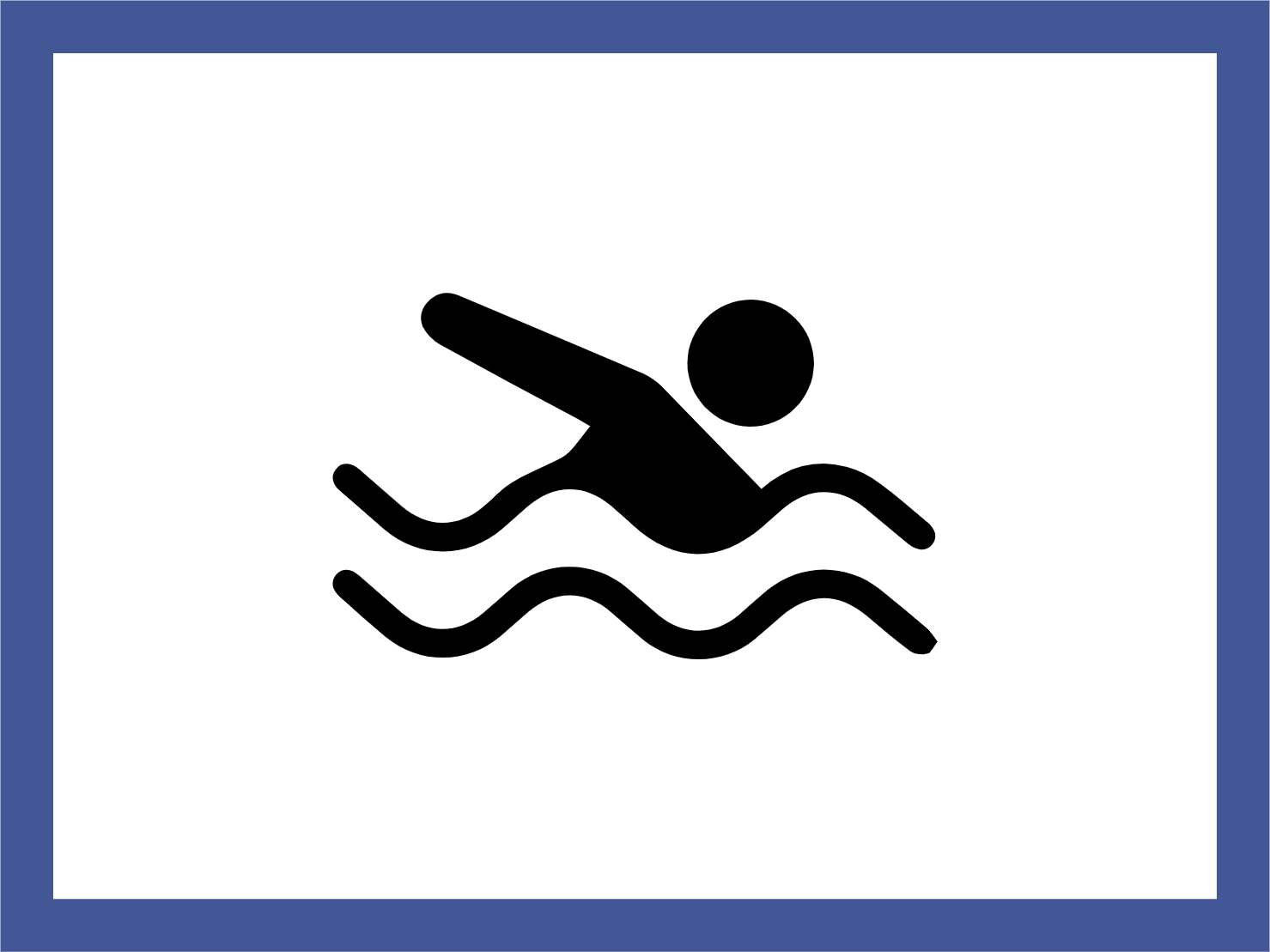 Custom Outdoor Yard Signs Multiple Sizes Swimming Pool