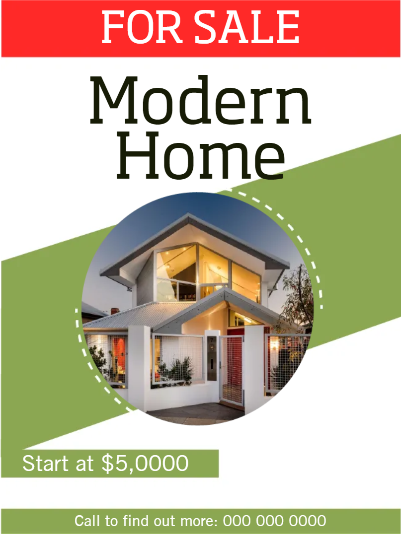 Custom Outdoor Yard Signs Multiple Sizes Home for Sale