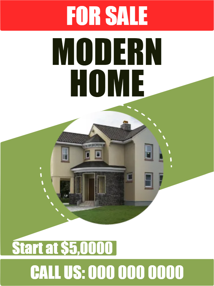 Custom Outdoor Yard Signs Multiple Sizes Home for Sale