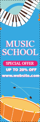 Custom Outdoor Yard Signs Multiple Sizes Music School