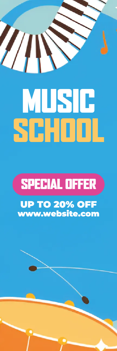 Custom Outdoor Yard Signs Multiple Sizes Music School