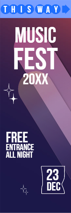 Custom Outdoor Yard Signs Multiple Sizes Music Fest