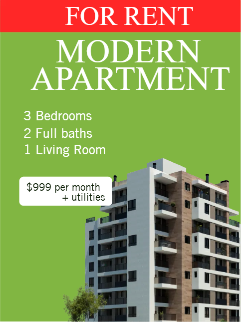 Custom Outdoor Yard Signs Multiple Sizes Apartment For Rent