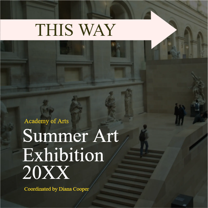 Custom Outdoor Yard Signs Multiple Sizes Summer Art Exhibition