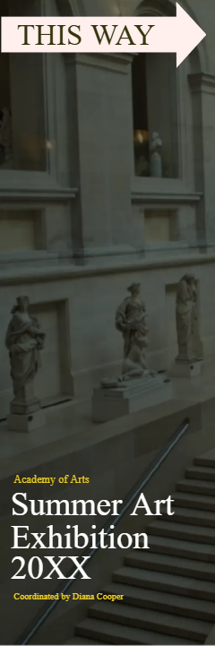 Custom Outdoor Yard Signs Multiple Sizes Summer Art Exhibition