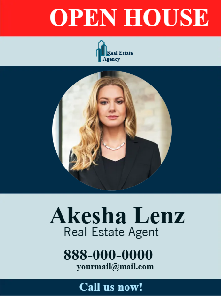 Custom Outdoor Yard Signs Multiple Sizes Real Estate Agent