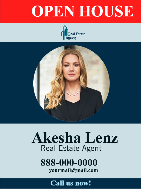 Custom Outdoor Yard Signs Multiple Sizes Real Estate Agent
