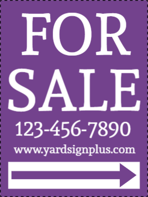 Custom Outdoor Yard Signs Multiple Sizes For Sale