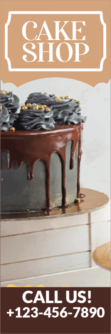 Custom Outdoor Yard Signs Multiple Sizes Cake Shop