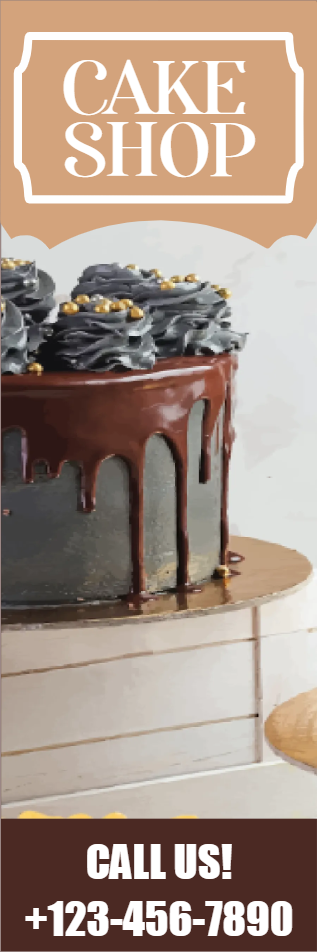 Custom Outdoor Yard Signs Multiple Sizes Cake Shop