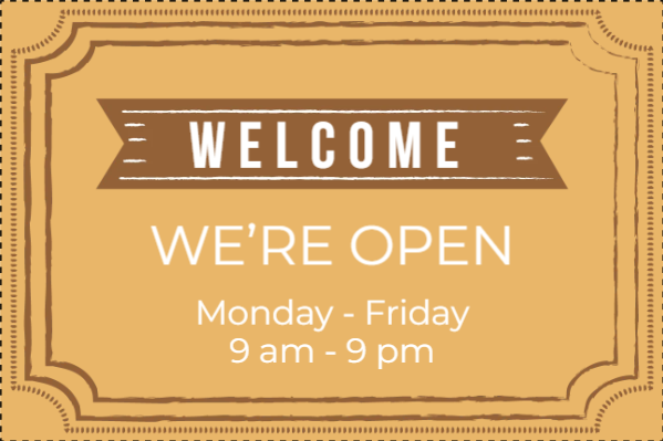 Custom Outdoor Yard Signs Multiple Sizes We Are Open