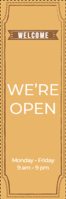 Custom Outdoor Yard Signs Multiple Sizes We Are Open