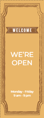 Custom Outdoor Yard Signs Multiple Sizes We Are Open