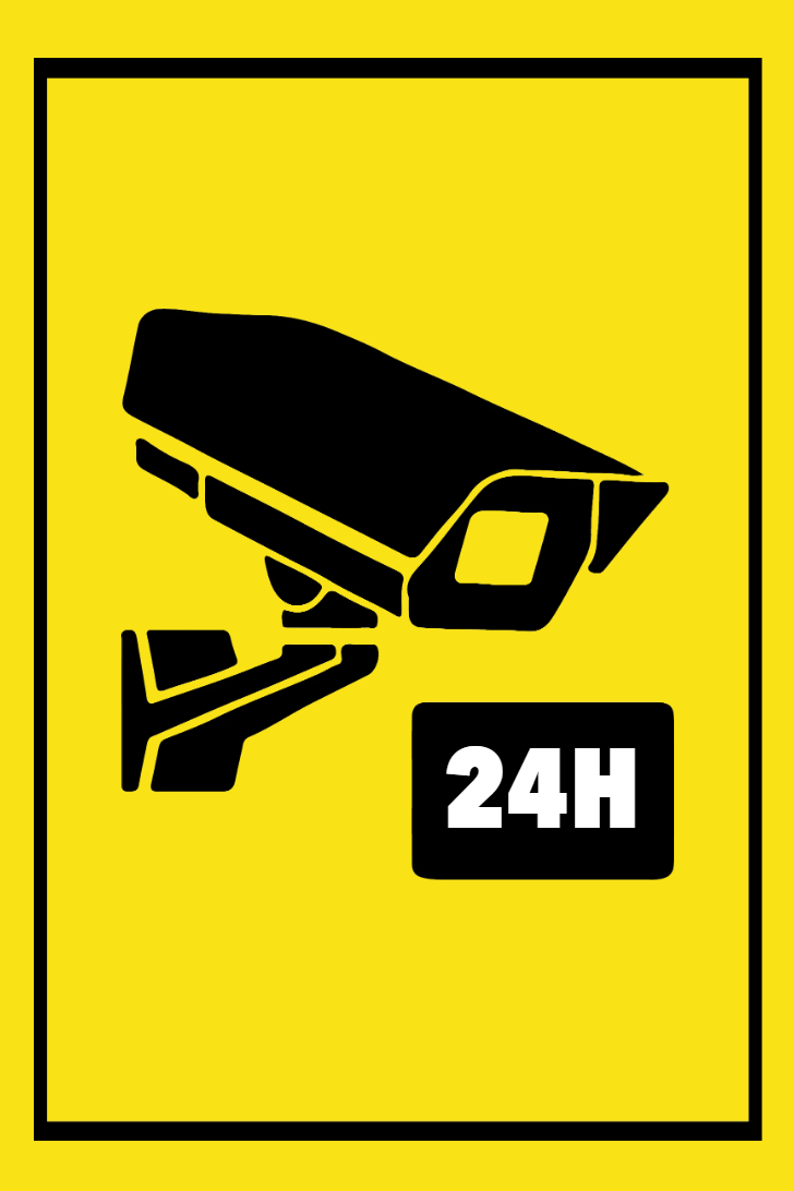 Custom Outdoor Yard Signs Multiple Sizes Closed Circuit Television