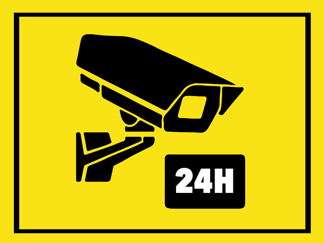 Custom Outdoor Yard Signs Multiple Sizes Closed Circuit Television