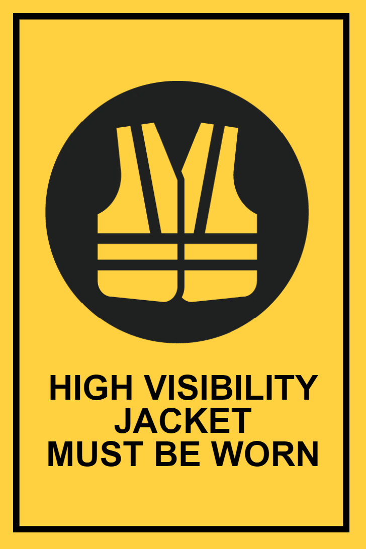 Custom Outdoor Yard Signs Multiple Sizes High Visibility Jacket