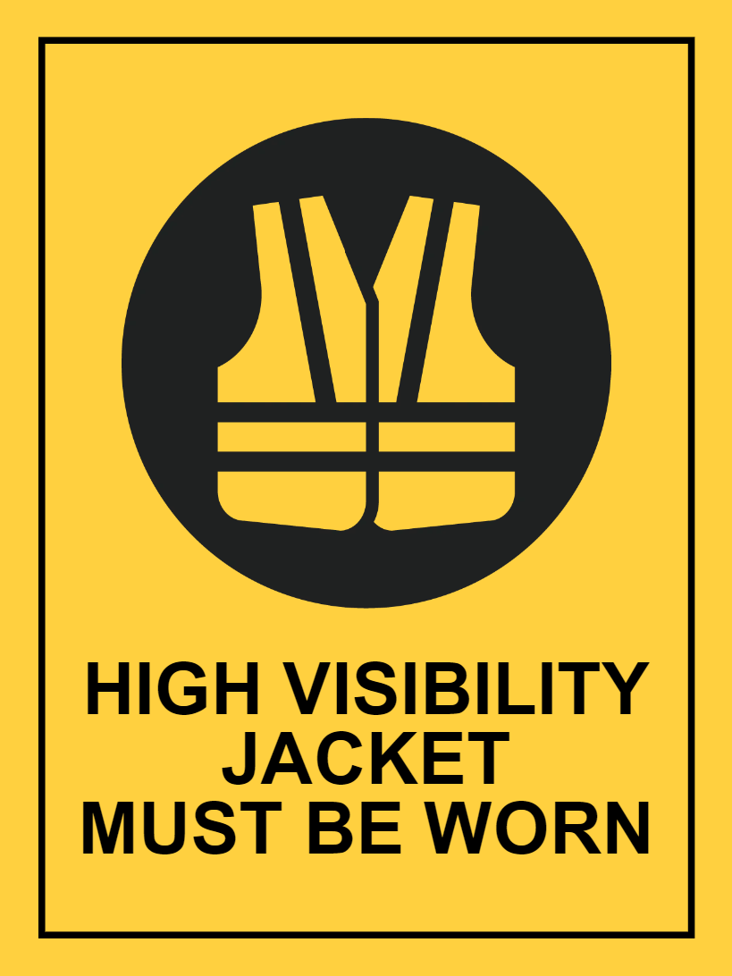 Custom Outdoor Yard Signs Multiple Sizes High Visibility Jacket