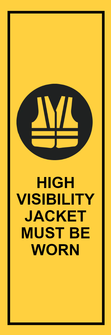 Custom Outdoor Yard Signs Multiple Sizes High Visibility Jacket