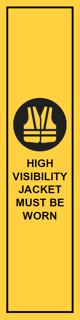 Custom Outdoor Yard Signs Multiple Sizes High Visibility Jacket