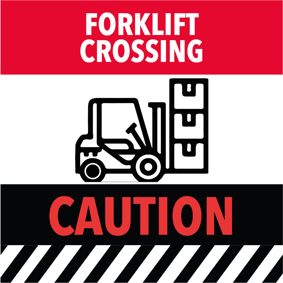 Custom Outdoor Yard Signs Multiple Sizes Forklift Crossing