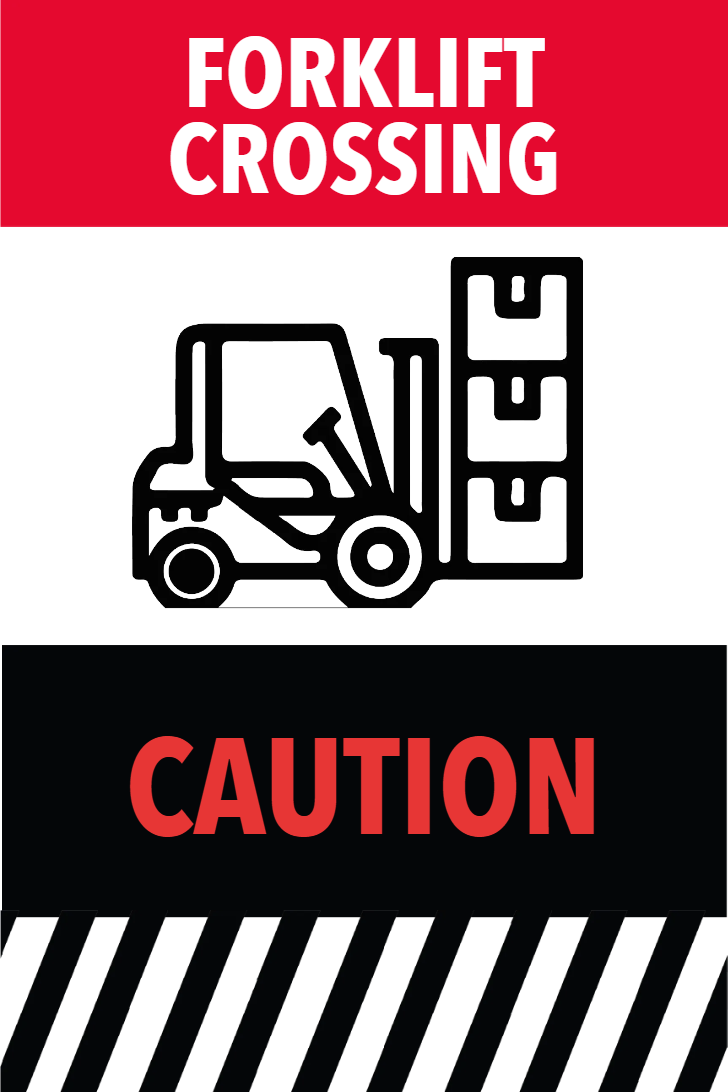 Custom Outdoor Yard Signs Multiple Sizes Forklift Crossing