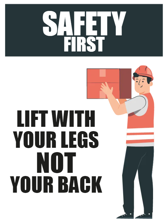 Custom Outdoor Yard Signs Multiple Sizes Safety First