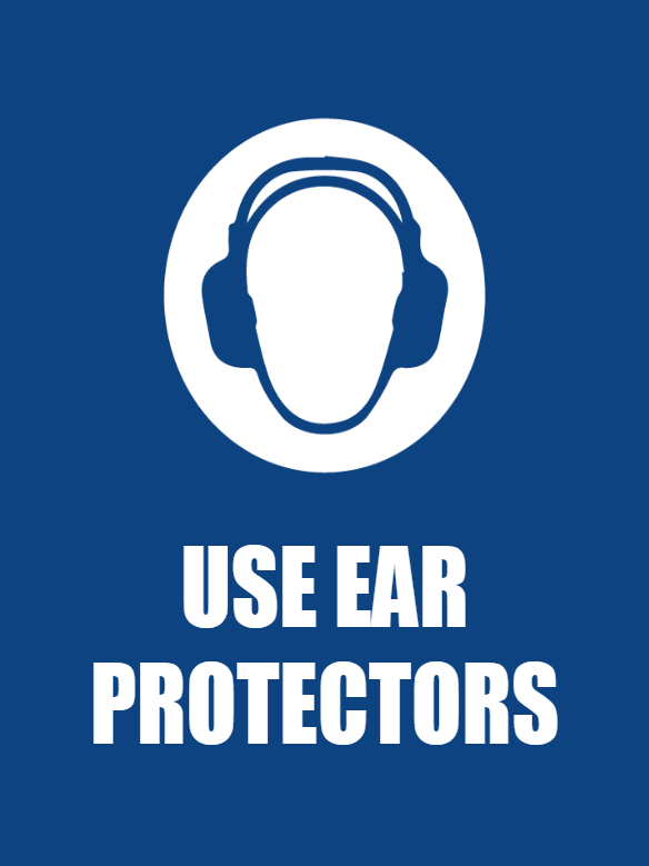 Custom Outdoor Yard Signs Multiple Sizes Use Ear Protectors