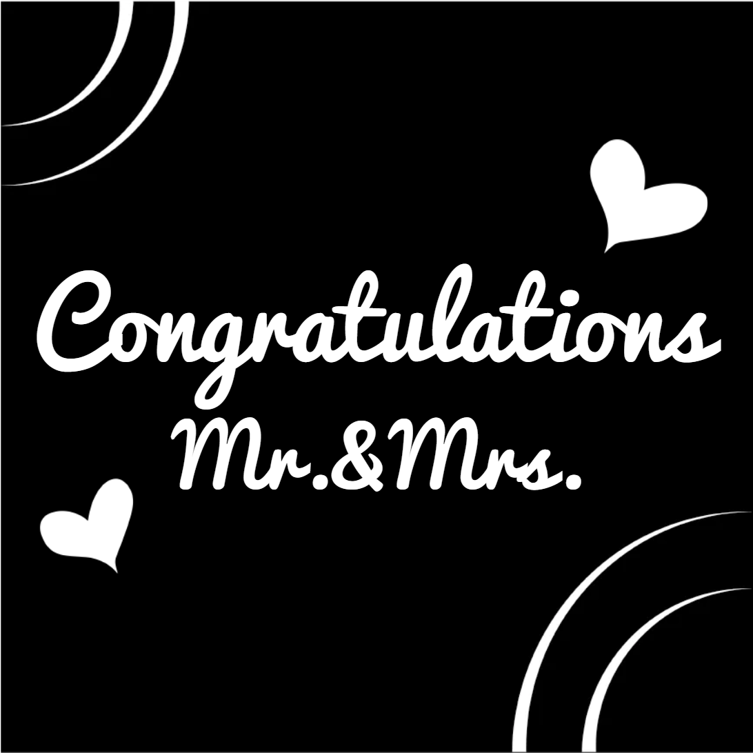 Custom Outdoor Yard Signs Multiple Sizes Wedding Congratulations