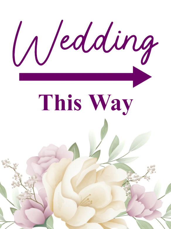 Custom Outdoor Yard Signs Multiple Sizes Wedding Way Sign