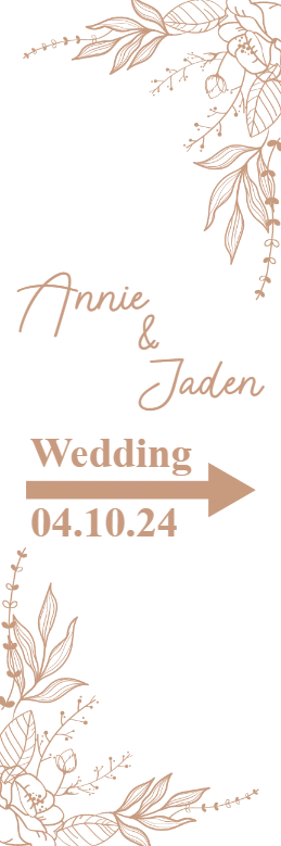 Custom Outdoor Yard Signs Multiple Sizes Wedding Day
