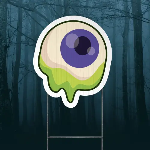 Custom Outdoor Yard Signs Multiple Sizes One Eye Halloween