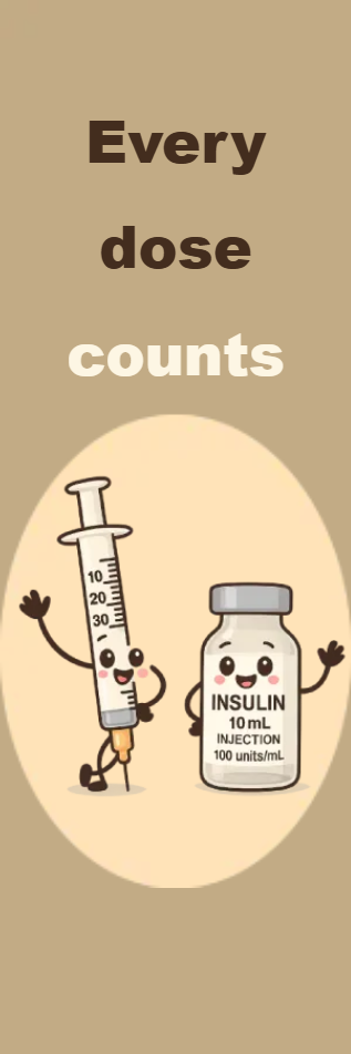 Custom Outdoor Yard Signs Multiple Sizes Every Insulin Dose Counts