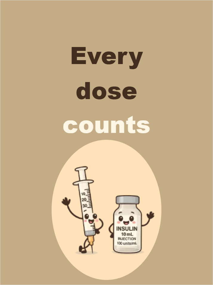 Custom Outdoor Yard Signs Multiple Sizes Every Insulin Dose Counts