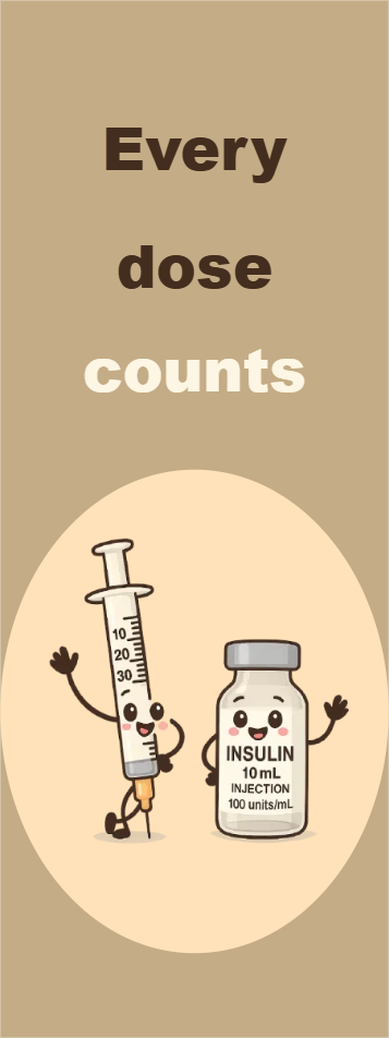 Custom Outdoor Yard Signs Multiple Sizes Every Insulin Dose Counts