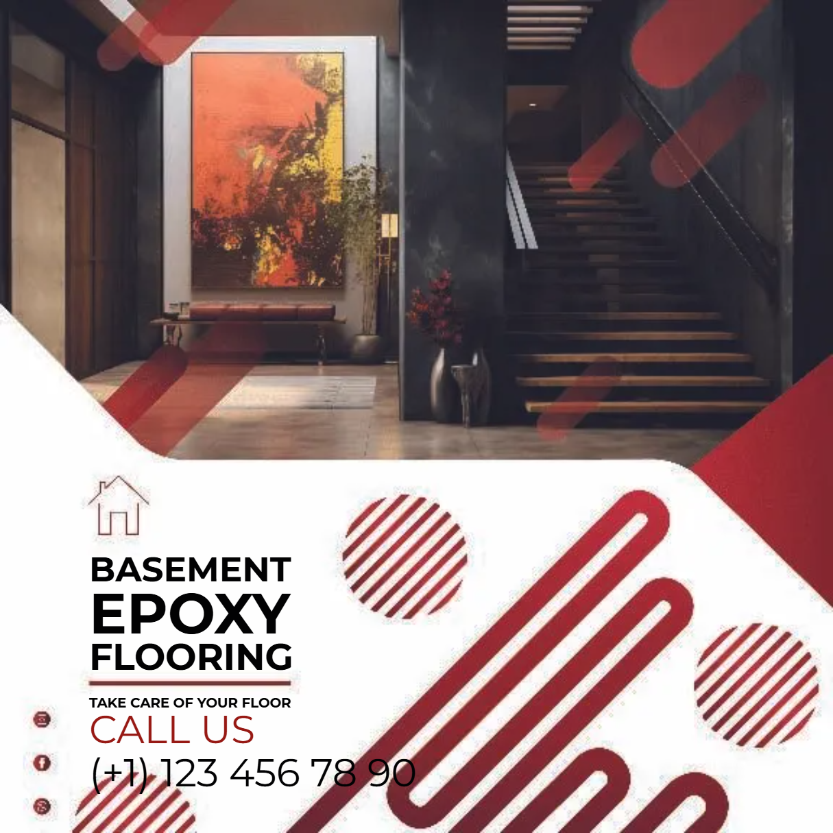 Custom Outdoor Yard Signs Multiple Sizes Basement Epoxy Sign