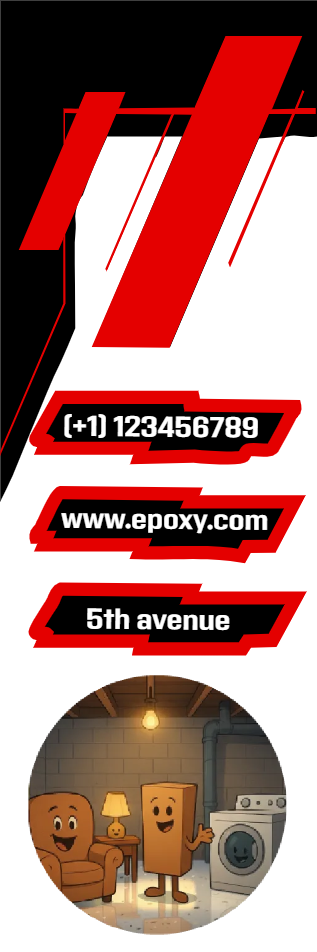 Custom Outdoor Yard Signs Multiple Sizes  Basement Epoxy Signage