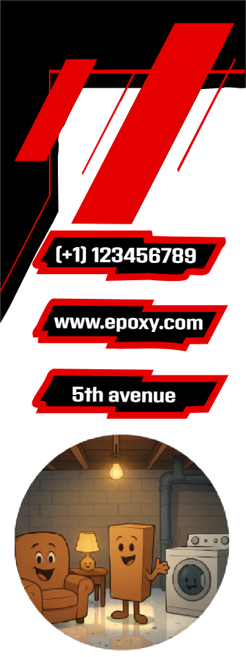 Custom Outdoor Yard Signs Multiple Sizes  Basement Epoxy Signage