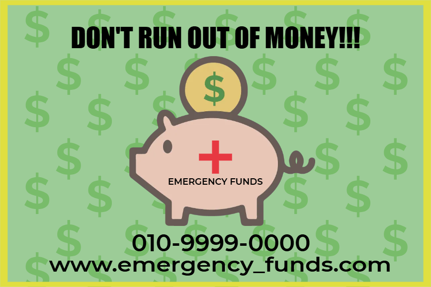 Custom Outdoor Yard Signs Multiple Sizes Don't Run Out Of Money