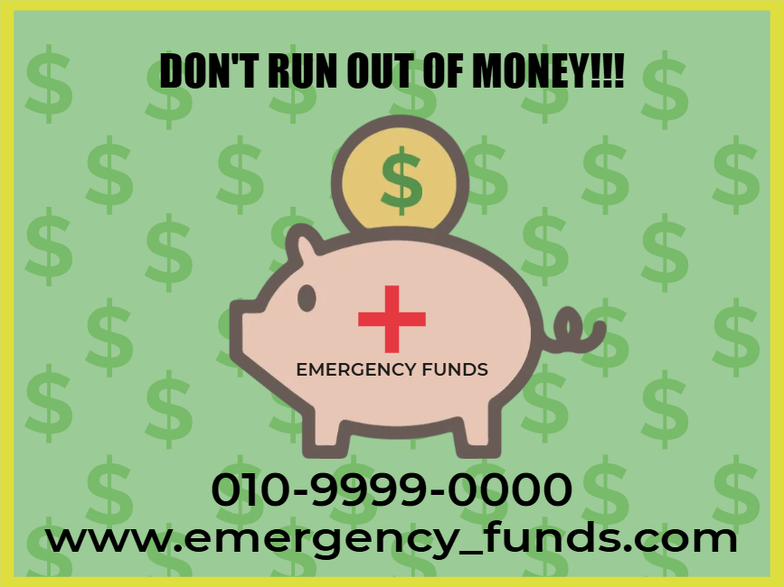 Custom Outdoor Yard Signs Multiple Sizes Don't Run Out Of Money