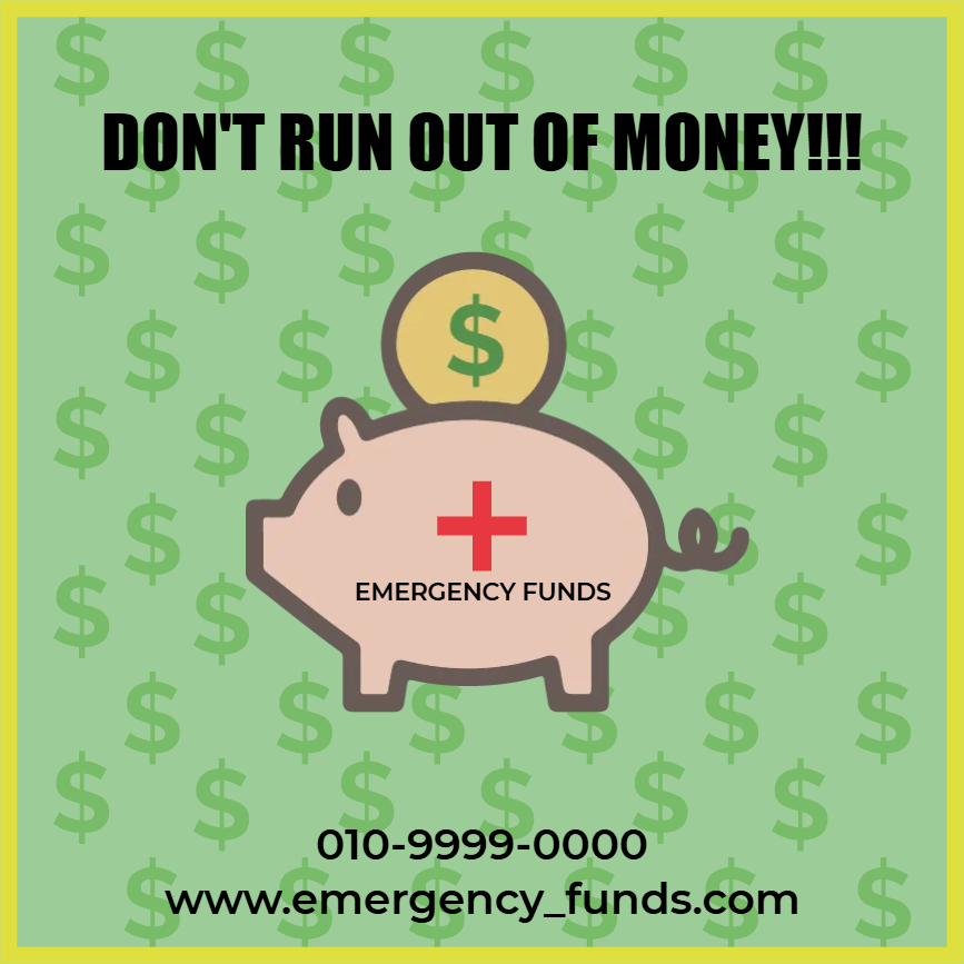 Custom Outdoor Yard Signs Multiple Sizes Don't Run Out Of Money