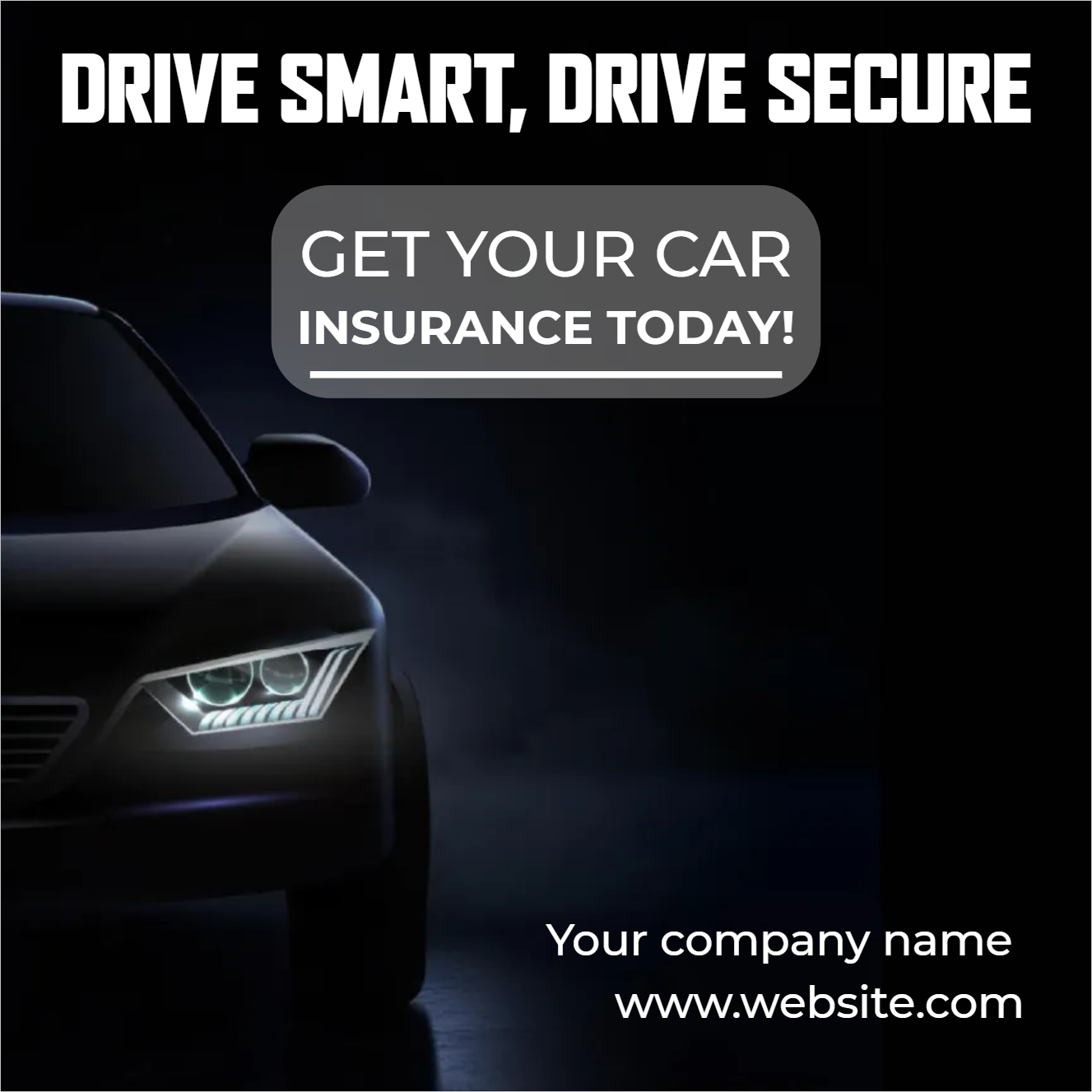 Custom Outdoor Yard Signs Multiple Sizes Car Insurance